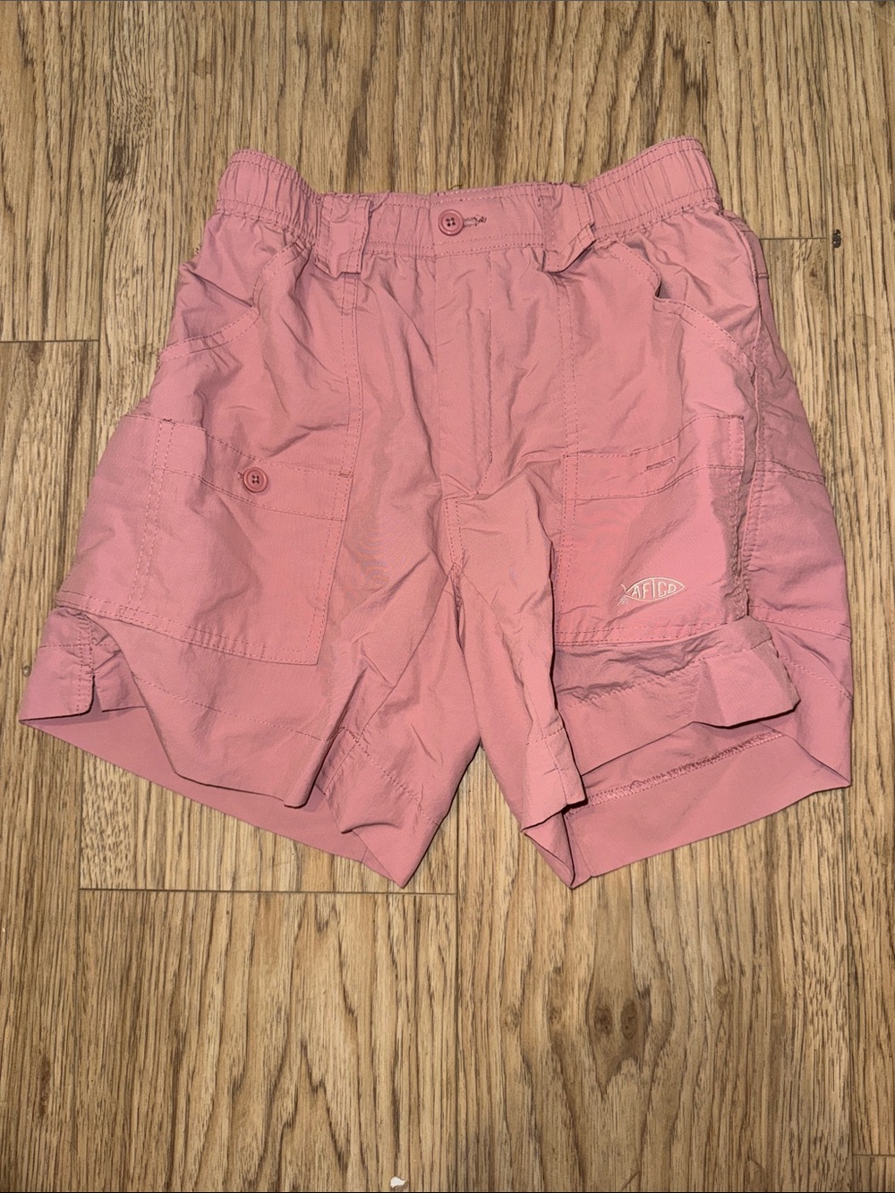 AFTCO Size 28 Light Pink Cargo Shorts